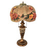 Meyda 27" High Puffy Butterfly & Flowers Table Lamp