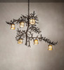 Meyda 45" Wide Pine Branch Valley View 6 Light Chandelier