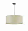 Meyda 30" Wide Cilindro Ivory Textrene Pendant