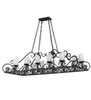 Meyda 66" Long Carlotta 12 Light Oblong Chandelier