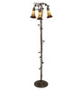 Meyda 58" High Stained Glass Pond Lily 3 Light Floor Lamp - 255133