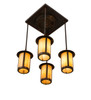 Meyda 28" Wide Fulton Prime 4 Light Pendant