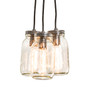 Meyda 9" Wide Mason Jar 3 Light Pendant - 255331