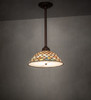 Meyda 12" Wide Tiffany Fishscale Pendant