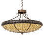 Meyda 36" Wide Greenbriar Oak Inverted Pendant