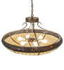 Meyda 36" Wide Greenbriar Oak Inverted Pendant