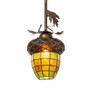 Meyda 7" Wide Greenbriar Oak Mini Pendant