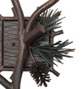 Meyda 9.5" Wide Pinewood 2 Light Right Wall Sconce