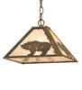 Meyda 12" Square Bear At Dawn Pendant