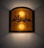 Meyda 12" Wide Personalized Wall Sconce