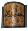 Meyda 12" Wide Personalized Wall Sconce
