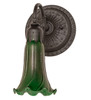 Meyda 5.5" Wide Green Tiffany Pond Lily Wall Sconce - 260475
