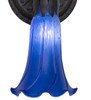 Meyda 5.5" Wide Blue Tiffany Pond Lily Wall Sconce - 260477
