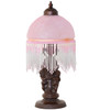 Meyda 17" High Roussillon Cherub With Lantern Mini Lamp - 260703