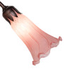 Meyda 19" Wide Pink Tiffany Pond Lily 4 Light Fan Light