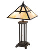 Meyda 26" High Cross Mission Table Lamp