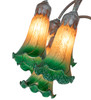 Meyda 61" High Amber/green Tiffany Pond Lily 12 Light Floor Lamp