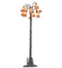 Meyda 61" High Amber/purple Tiffany Pond Lily 12 Light Floor Lamp