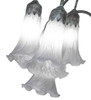 Meyda 61" High Gray Tiffany Pond Lily 12 Light Floor Lamp