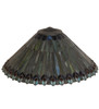 Meyda 20" Wide Tiffany Jeweled Peacock Shade