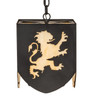 Meyda 10" Square Lions And Cross Pendant