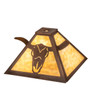 Meyda 12" Square Steer Skull Shade