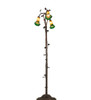 Meyda 58" High Amber/green 3 Light Floor Lamp