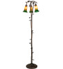 Meyda 58" High Amber/green 3 Light Floor Lamp