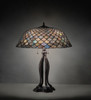 Meyda 30" High Tiffany Fishscale Table Lamp