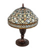 Meyda 10" High Jeweled Quatrefoil Accent Lamp