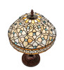 Meyda 10" High Jeweled Quatrefoil Accent Lamp