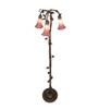 Meyda 58" High Lavender Tiffany Pond Lily 3 Light Floor Lamp