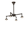 Meyda 26" Wide Craftsman 4 Light Chandelier Hardware