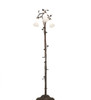 Meyda 58" High White Tiffany Pond Lily 3 Light Floor Lamp