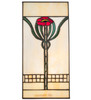 Meyda 6" Wide X 12" High Poppy Window