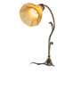 Meyda 15" High Amber Pond Lily Accent Lamp