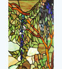 Meyda 15.25"w X 36.25"h Tiffany Wisteria & Snowball Custom Stained Glass Window