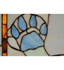 Meyda 26.5"w X 17.5"h Deer & Cougar Tracks Stained Glass Window