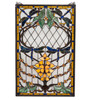 Meyda 14" Wide Dragonfly Allure Stained Glass Window