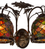 Meyda 18"w Oak Leaf & Acorn 2 Lt Wall Sconce