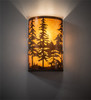 Meyda 12" Wide Tall Pines Wall Sconce - 224710