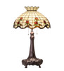 Meyda 33" High Roseborder Table Lamp - 230473