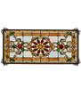 Meyda 25" Wide X 12" High Emma Stained Glass Window - 232847