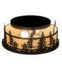 Meyda 16" Wide Tall Pines Flushmount - 233881