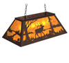 Meyda 33" Long Elk At Lake Oblong Pendant - 234163
