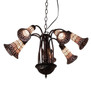 Meyda 26" Wide Stained Glass Pond Lily 7 Light Chandelier - 236532