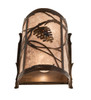 Meyda 8" Wide Whispering Pines Wall Sconce - 242033