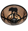 Meyda 22" Wide Bear On The Loose Flushmount - 243087