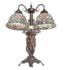 Meyda 23" High Tiffany Fishscale 3 Light Table Lamp - 245479