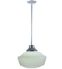 Meyda 16" Wide Revival Schoolhouse W/traditional Globe Pendant - 245696